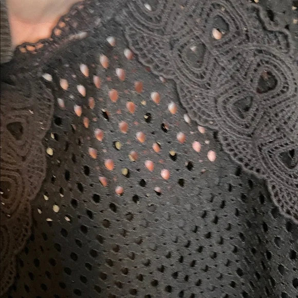 LOFT Black Long Sleeve Lace Dress Stevie nicks approved - Picture 8 of 8